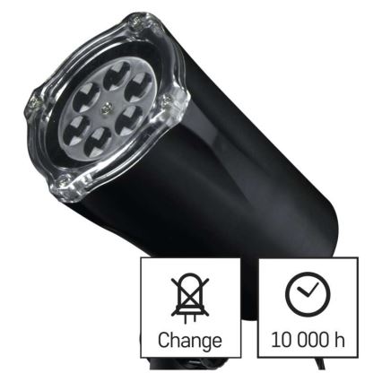 LED udendørs juleprojektor LED/3,6W/230V IP44 kold hvid