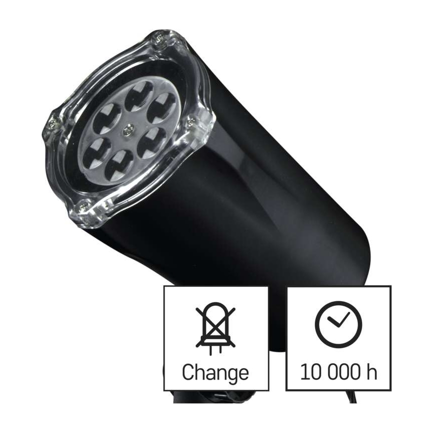 LED udendørs juleprojektor LED/3,6W/230V IP44 kold hvid