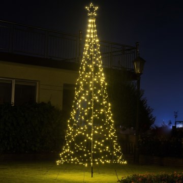 LED udendørs juletræ 480xLED/230V 8 funktioner 3,2 m IP44 varm hvid