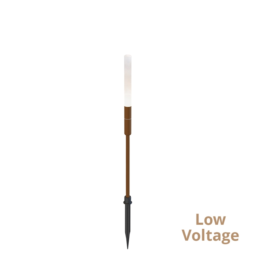 LED udendørs lampe STICK LED/1,5W/24V IP65 brun