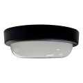 LED udendørs loftlampe LED/8W/230V 4200K Ø 14 cm IP64 sort