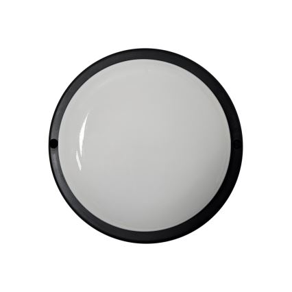 LED udendørs loftlampe LED/8W/230V 4200K Ø 14 cm IP64 sort