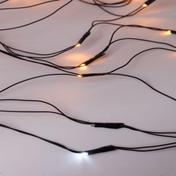 LED Udendørs lysgardin NET 240xLED/7,2W/230V 1,5x2 m IP44 varm hvid