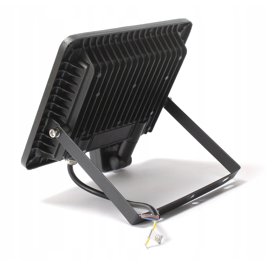 LED-udendørsreflektor med bevægelses- og skumringssensor, 100 W, 230 V, 4500 K, IP65, sort