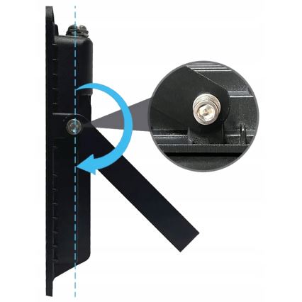 LED-udendørsreflektor med bevægelses- og skumringssensor, 100 W, 230 V, 4500 K, IP65, sort