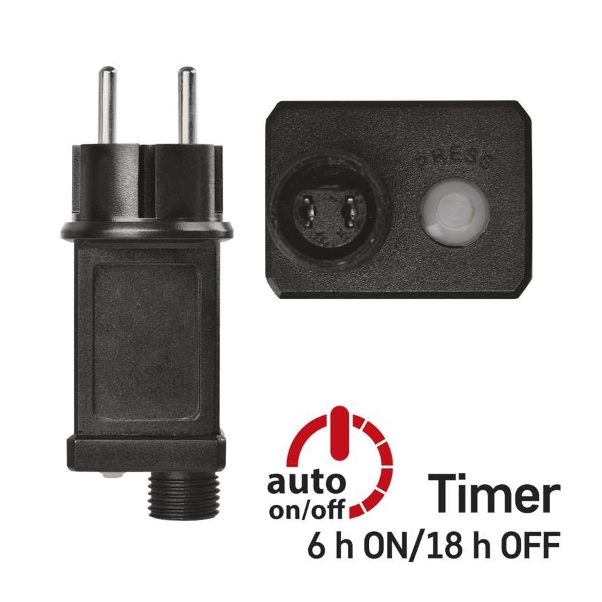 LED udendørs lyskæde, 100 LED, 15 m, IP44, kold hvid