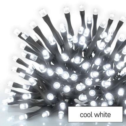 LED Udendørs  lyskæde 100xLED/10m IP44 kold hvid