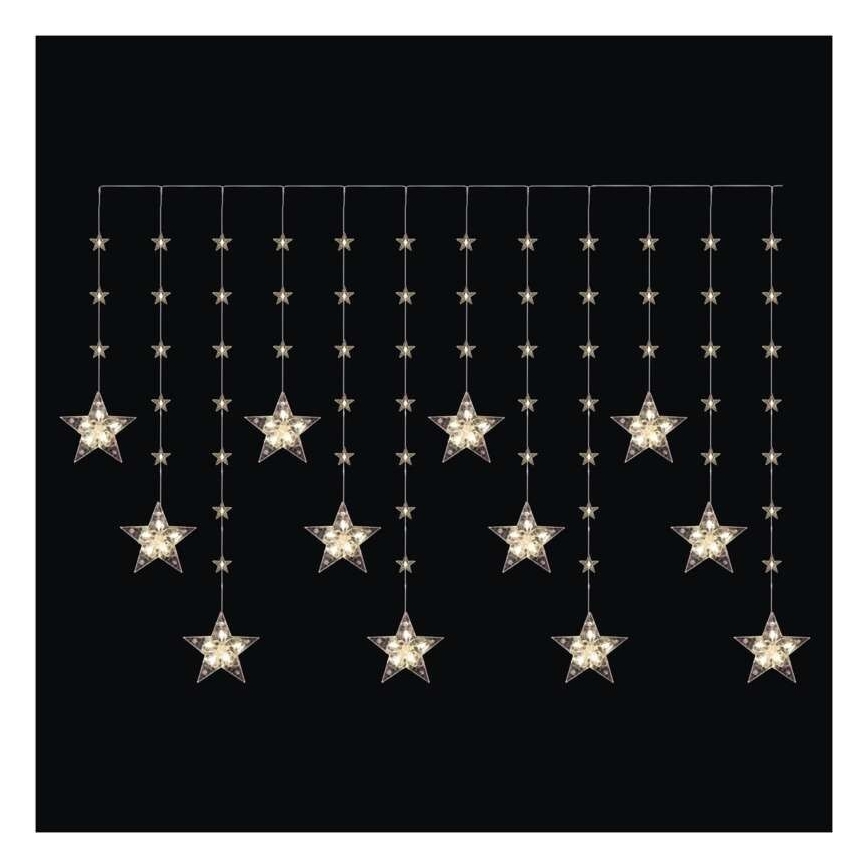 LED udendørs lyskæde 120xLED 3xAA 1,7 m IP44 varm hvid