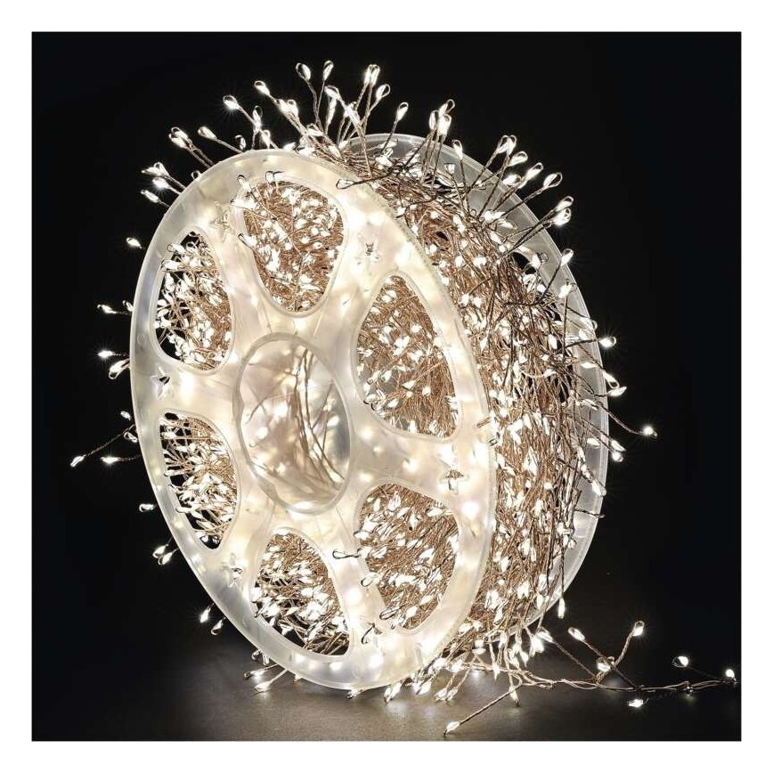 LED udendørs lyskæde 1440xLED/8 funktioner 14,4m IP44 varm hvid