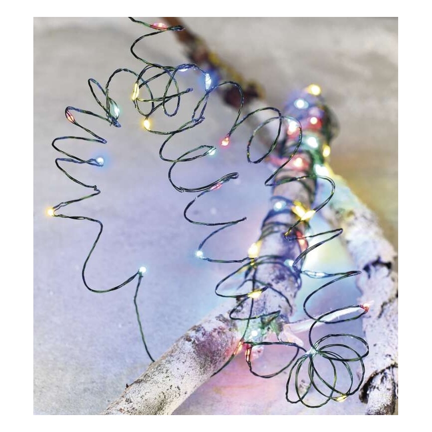 LED udendørs lyskæde 150 LED / 20 m, IP44, flerfarvet