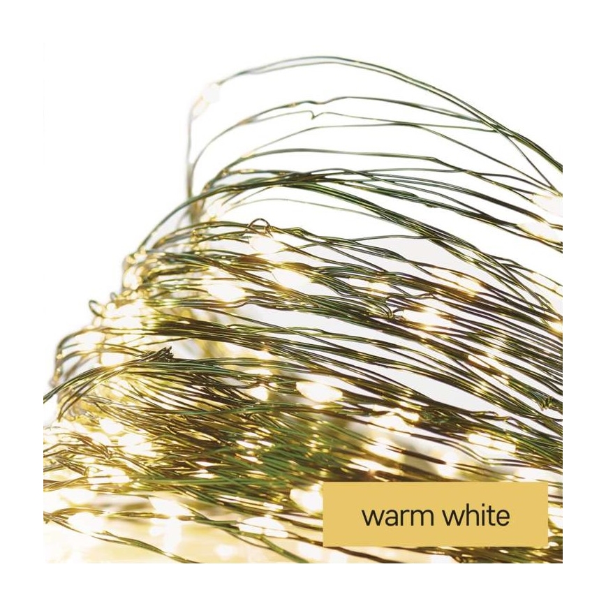 LED  udendørs lyskæde 150xLED/20m IP44 varm hvid