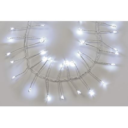LED udendørs lyskæde 1920xLED/8 funktioner 19,2 m IP44 kold hvid