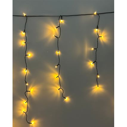 LED udendørs lyskæde 200xLED/230V 7,6 m IP44 sort