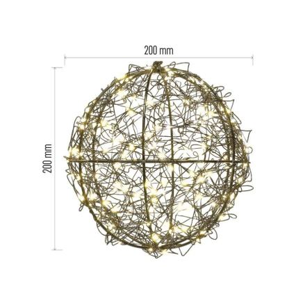 LED Udendørs Lyskæde 200xLED 5 m IP44 Varm hvid