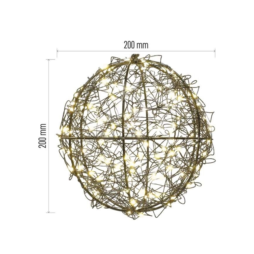 LED Udendørs Lyskæde 200xLED 5 m IP44 Varm hvid