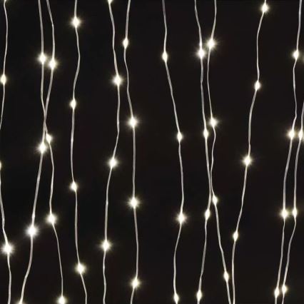 LED udendørs lyskæde 240 LED/8 funktioner 6,7 m IP44 varm hvid