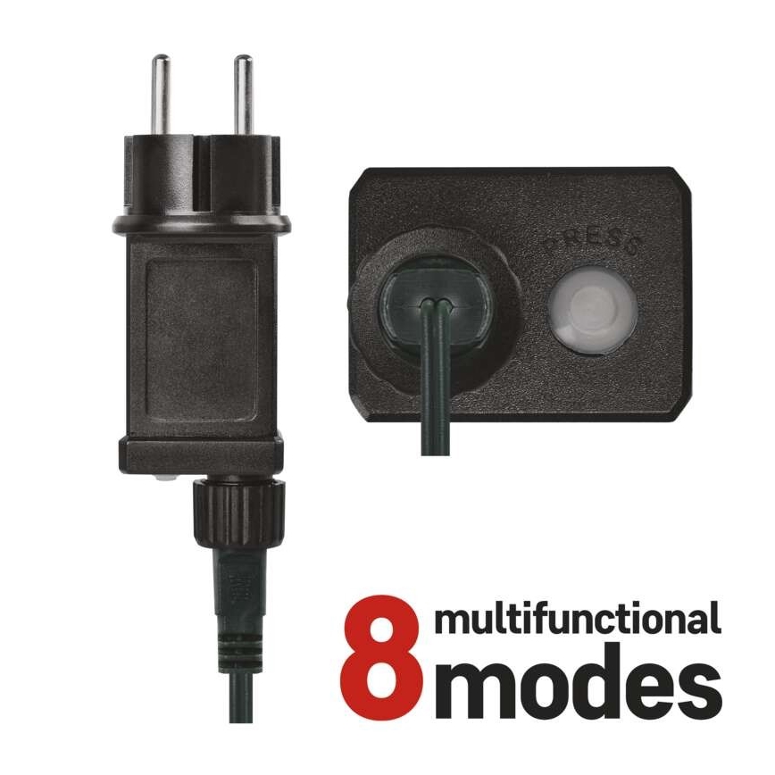 LED  udendørs lyskæde 240xLED/8 funktioner 29m IP44 varm hvid