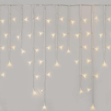 LED udendørs lyskæde, 300 LED – 8 lysprogrammer, 10 m, IP44, varm hvid + fjernbetjening