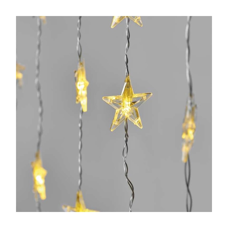 LED udendørs lyskæde 30xLED/3,9m IP44 stjerner