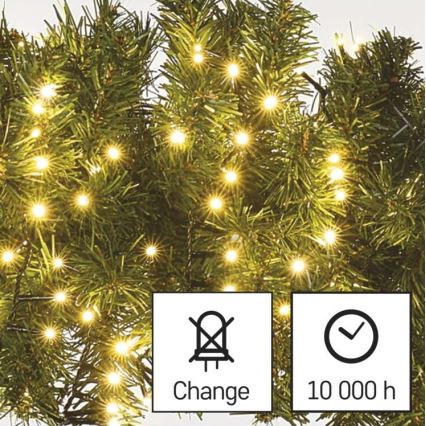 LED udendørs lyskæde 400xLED/13m IP44 varm hvid