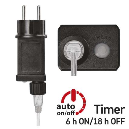 LED udendørs lyskæde 40xLED/9m IP44 kold hvid