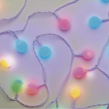 LED udendørs lyskæde 40xLED/9m IP44 multifarvet