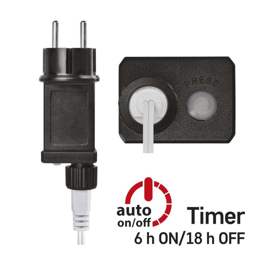 LED udendørs lyskæde 40xLED/9m IP44 multifarvet