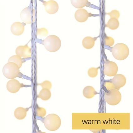 LED udendørs lyskæde 40xLED/9m IP44 varm hvid