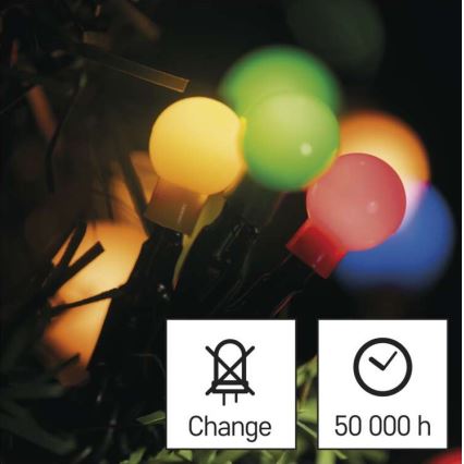 LED udendørs lyskæde 480xLED/53m IP44 flerfarvet