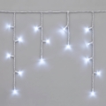 LED udendørs lyskæde 50xLED/3x0,4m IP44 kold hvid