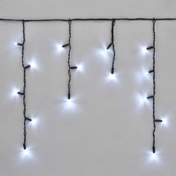 LED udendørs lyskæde 50xLED/3x0,4m IP44 kølig hvid