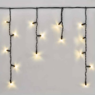 LED udendørs lyskæde 50xLED/3x0,4m IP44 varm hvid