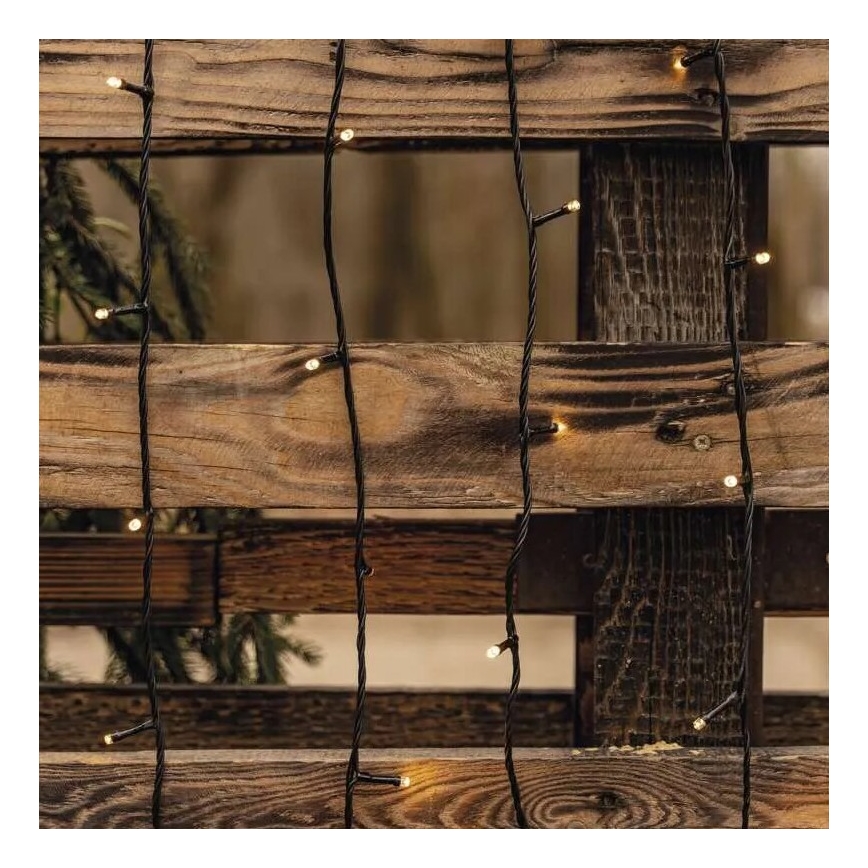 LED udendørs lyskæde 50xLED/5 m IP44 varm hvid