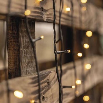 LED udendørs lyskæde 50xLED/5 m IP44 varm hvid