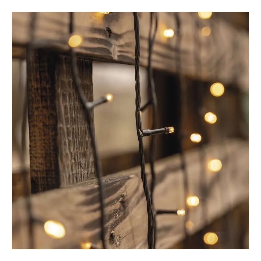 LED udendørs lyskæde 50xLED/5 m IP44 varm hvid