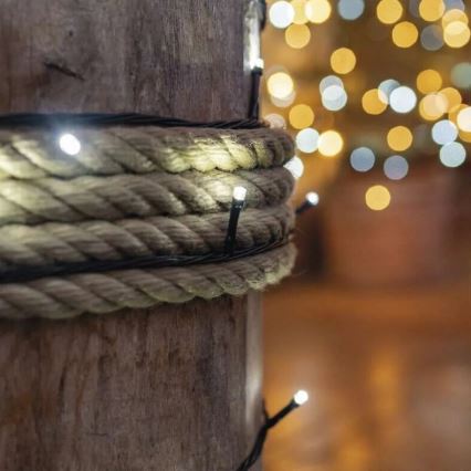 LED udendørs  lyskæde 50xLED/5m IP44 kold hvid