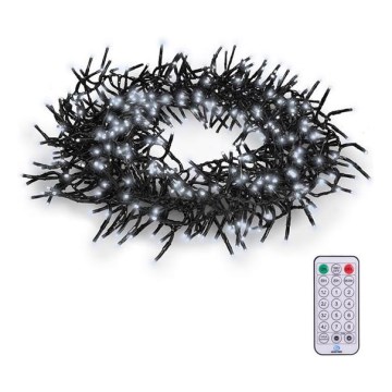 LED udendørs lyskæde 576xLED/8 funktioner 8m IP44 kold hvid + fjernbetjening