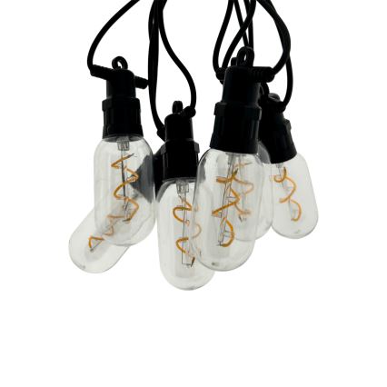 LED udendørs lyskæde 6xLED/0,6W/230V 4,5 m IP44 sort