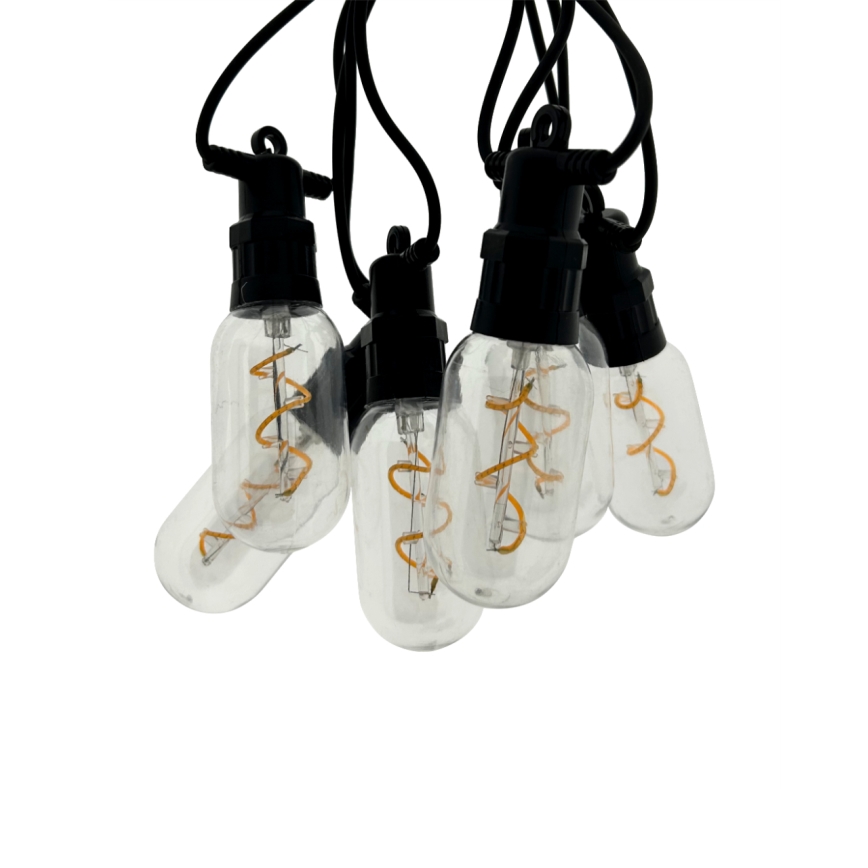 LED udendørs lyskæde 6xLED/0,6W/230V 4,5 m IP44 sort