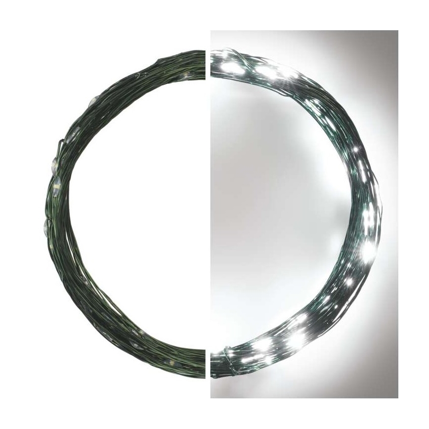 LED udendørs lyskæde 75xLED/12,5m IP44 kold hvid
