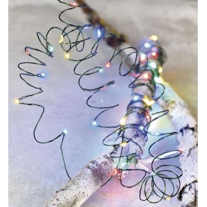 LED  udendørs lyskæde 75xLED/12,5m IP44 multifarvet