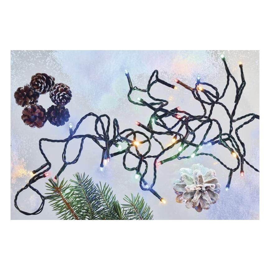 LED udendørs lyskæde 80xLED/13m IP44 multifarvet