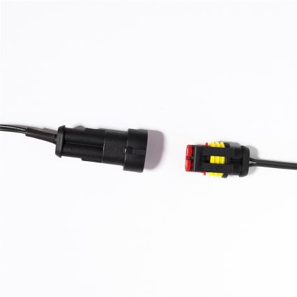LED Udendørs lyskæde CONE FILAMENT 20xE10 19m farvet/varmhvid IP44, Fremstillet i EU