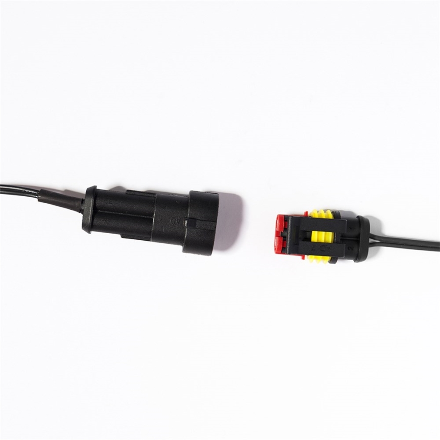 LED Udendørs lyskæde CONE FILAMENT 20xE10 19m farvet/varmhvid IP44, Fremstillet i EU