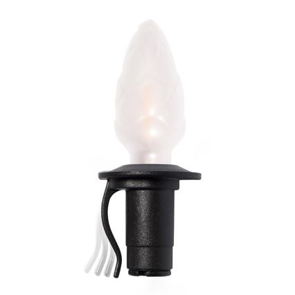 LED udendørs julelyskæde CONE FILAMENT 20xE10 19m farvet/varm hvid IP44, Fremstillet i Tjekkiet