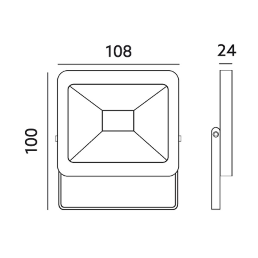 LED Udendørs projektør LED/10W/230V 6000K IP65