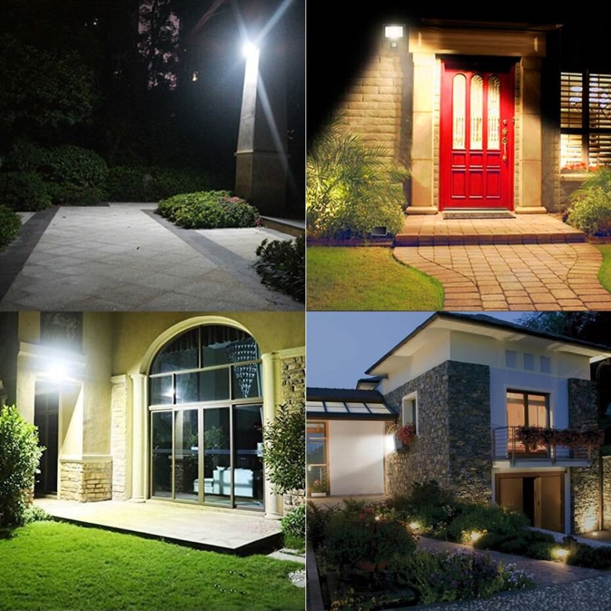 LED udendørs projektør med sensor LED/50W/230V 4500K IP65 sort