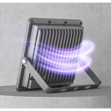 LED Udendørs reflektor LED/100W/230V 4500K IP65 grå