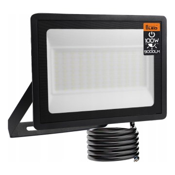 LED udendørs reflektor LED/100W/230V 4500K IP65 sort