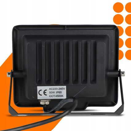 LED udendørs reflektor LED/50W/230V 4500K IP65 sort